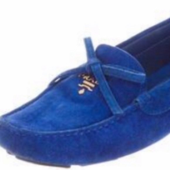 Prada Shoes - NEW NEVER WORN PRADA BLUE LOAFERS